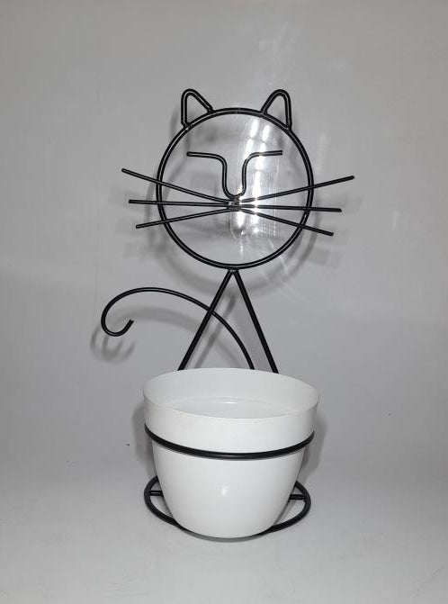 Table Cat With Pot