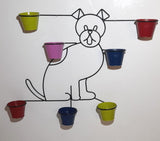 Black Dog Wall Hanging With Pots