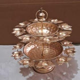Golden Iron Two Layer Detachable Dia Urli 