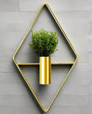 Hanging Geometric Metal Wall Planter pot for garden