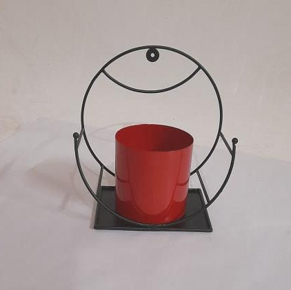 Planter Stand With Brooklyn Teal Meena Pot