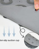 Bathroom Mat Non-Slip Suction Cup Round Silicone Bath Soft Shower Carpet