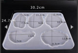 5 in 1 Agate Coasters Mold